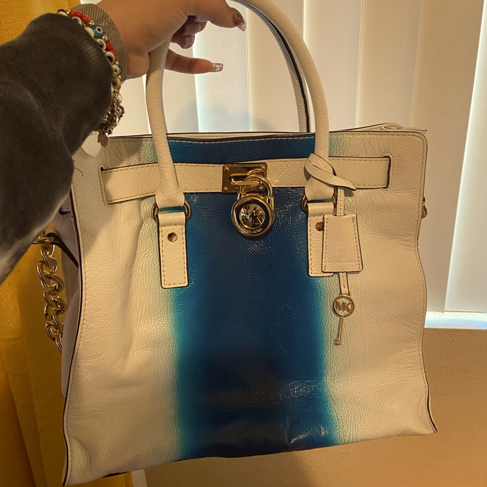 Michael kors spray paint blue ombre hamilton